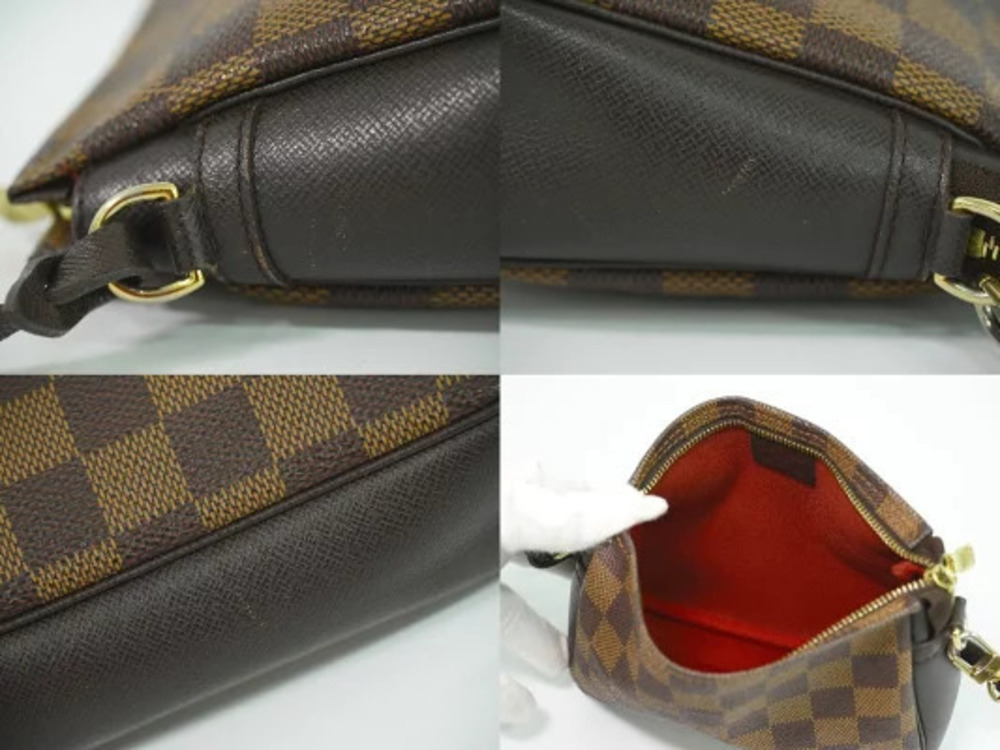 Louis Vuitton LV Trousse Makeup Damier Pouch Canvas Leather Ebene Brown - Picture 7 of 9